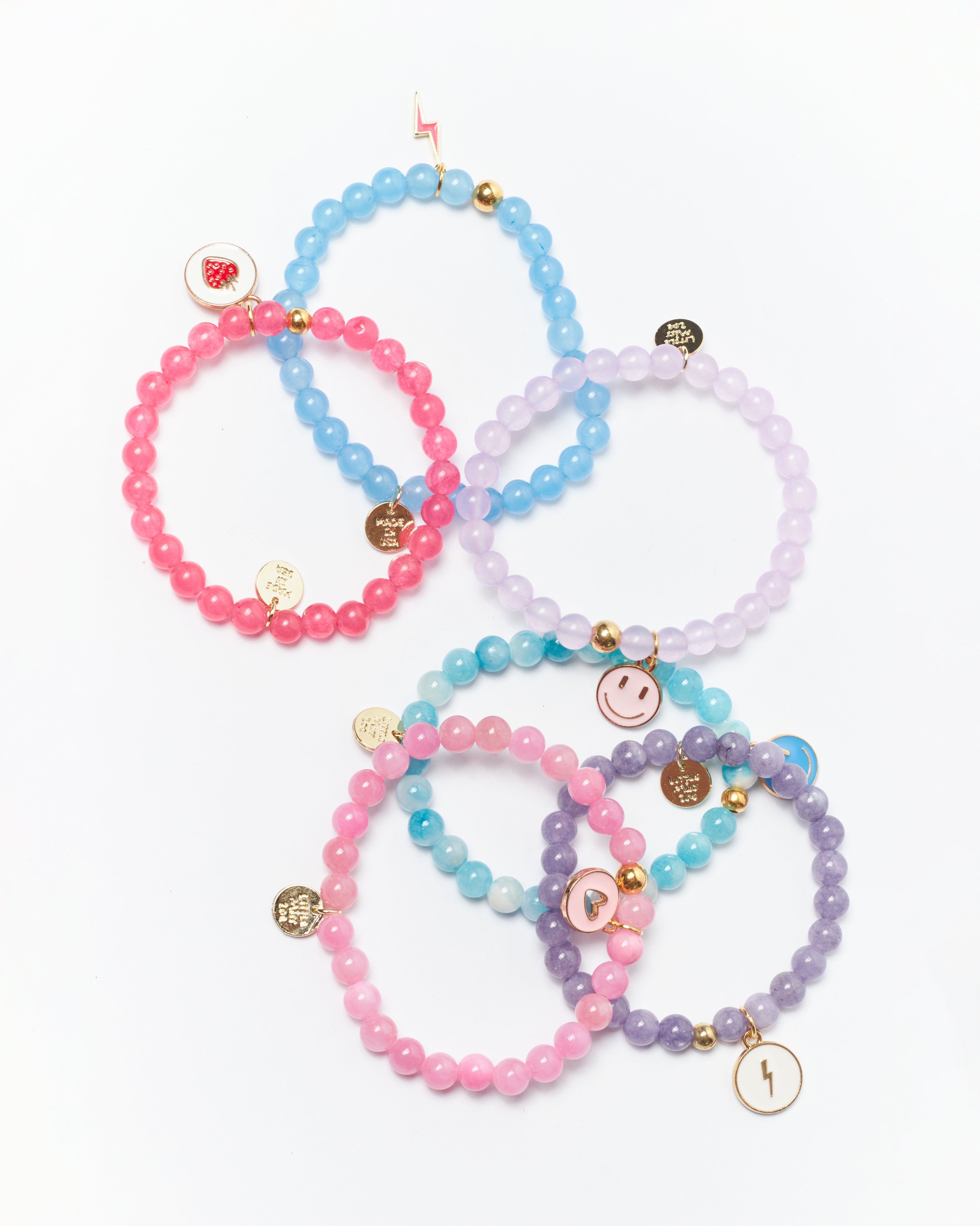 Gemstone Word Tower Bracelets - Multi