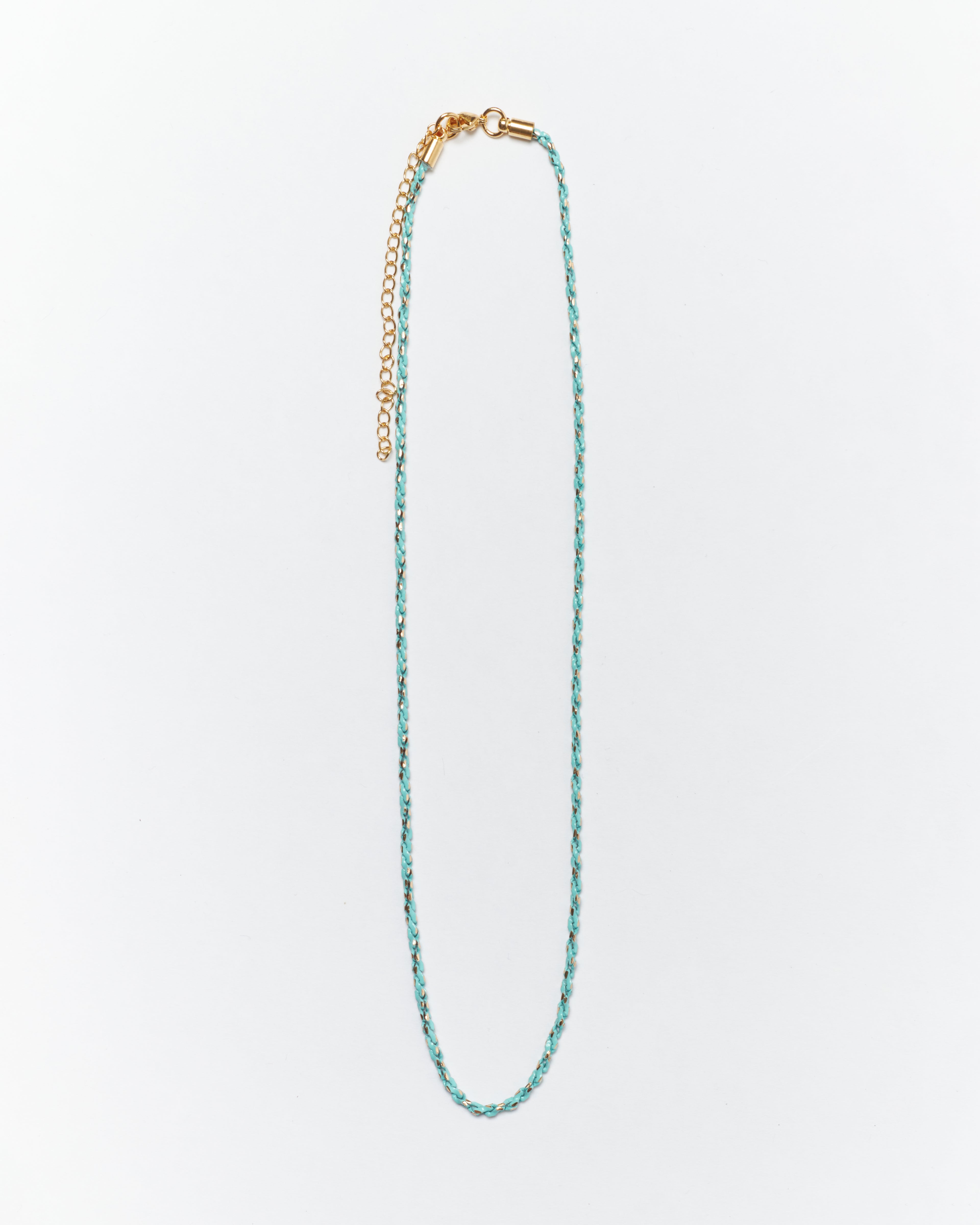 Metal Link Necklace - Blue