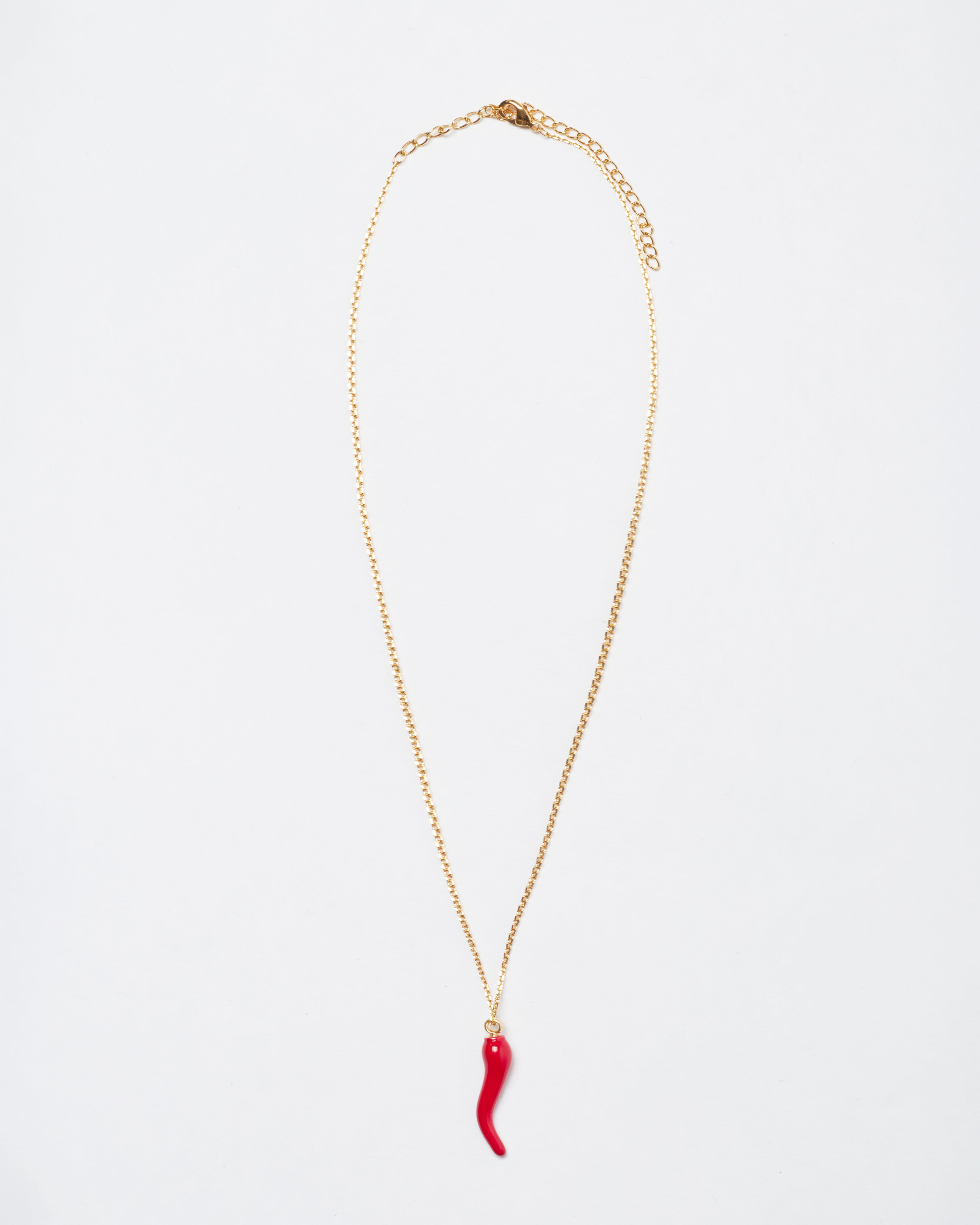 Chilli Pendant Necklace - Gold