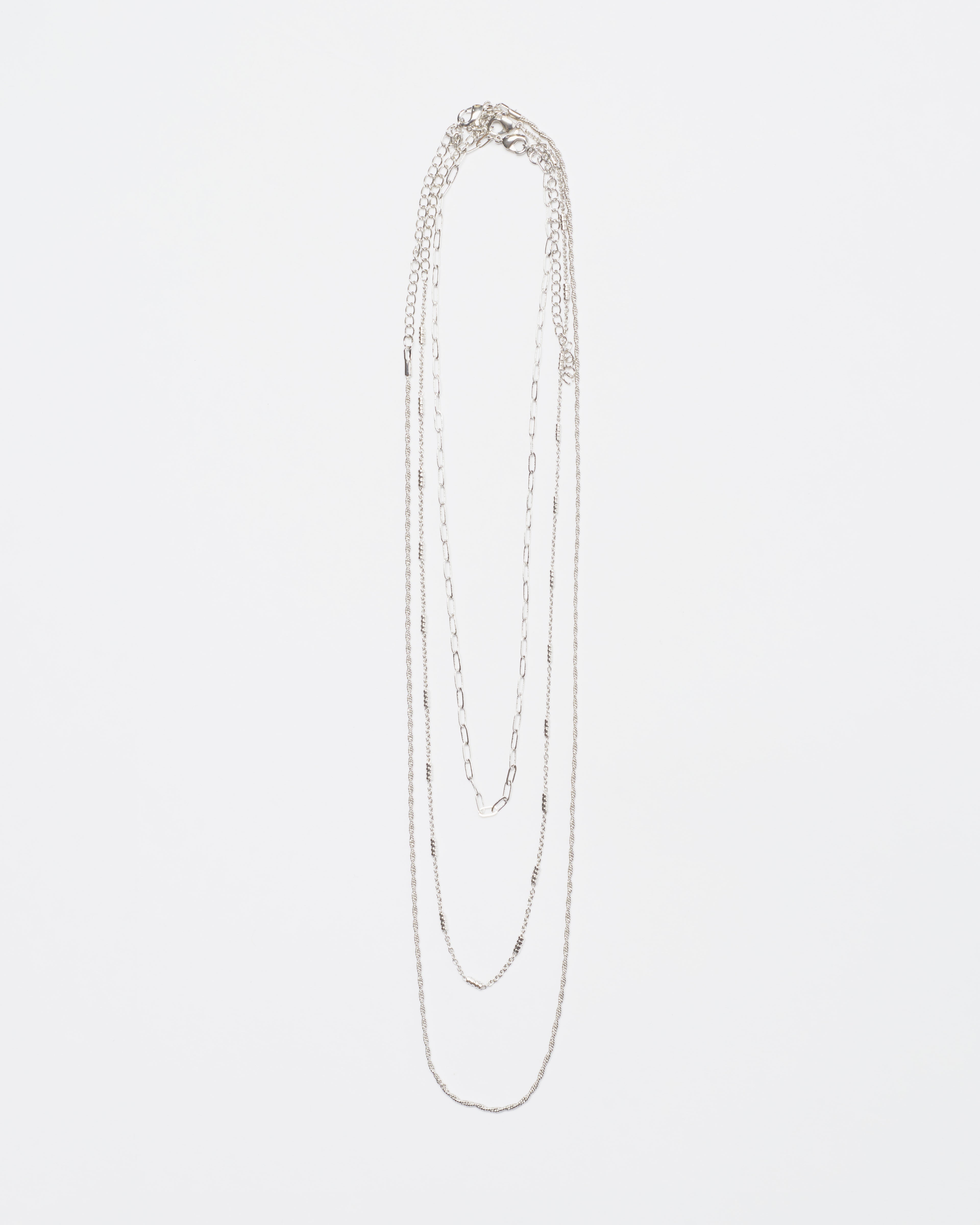3 Layered Metal Chain - Silver